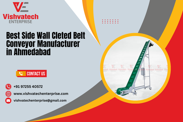 Best Side Wall Cleted Belt Conveyor Manufacturer in Ahmedabad