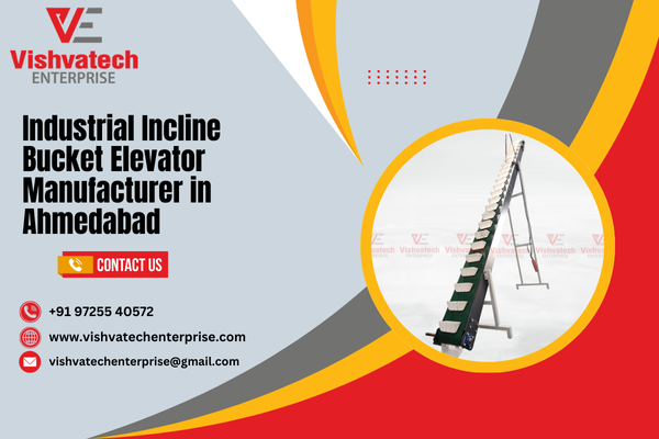 Industrial Incline Bucket Elevator Manufacturer in Ahmedabad