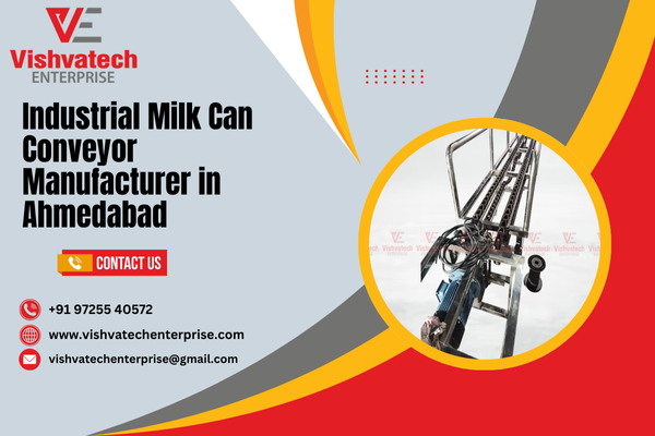 Industrial Milk Can Conveyor Manufacturer in Ahmedabad