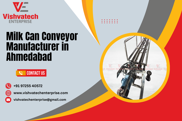 Milk Can Conveyor Manufacturer in Ahmedabad