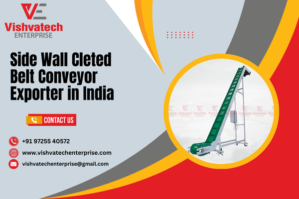Side Wall Cleted Belt Conveyor Exporter in India