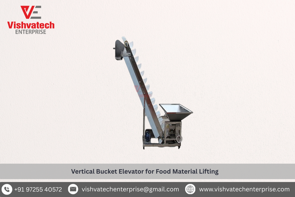 Vertical Bucket Elevator for Food Material Lifting